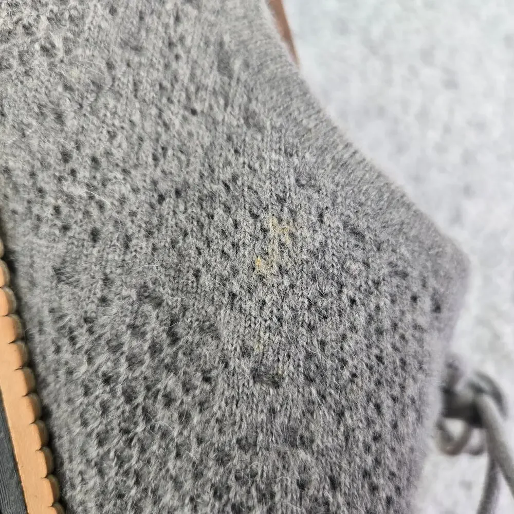 Cole Haan Mens 11M ZeroGrand Stitchlite Wool Knit Gray Casual Daily Oxford Shoe